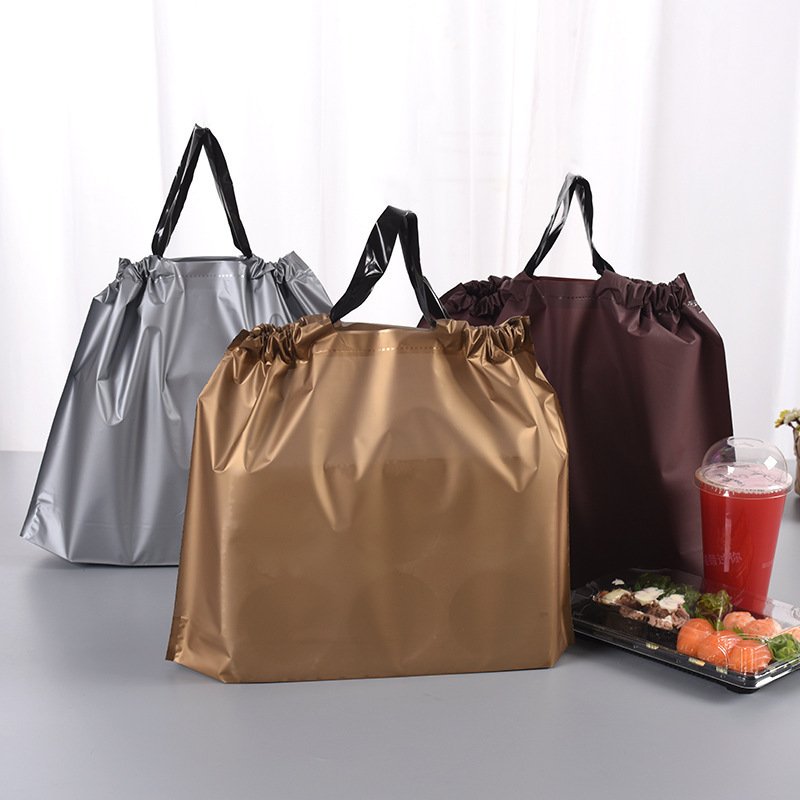 hot sale Wholesale custom logo name thickened plastic packaging shopping bag pe bags