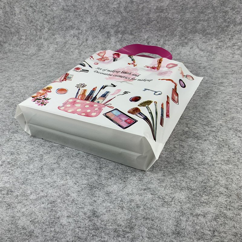 Spot Wholesale Plastic Tote Bag Fashion Clothing Store Shopping Bag Cosmetics Handbag Thick Gift Bag