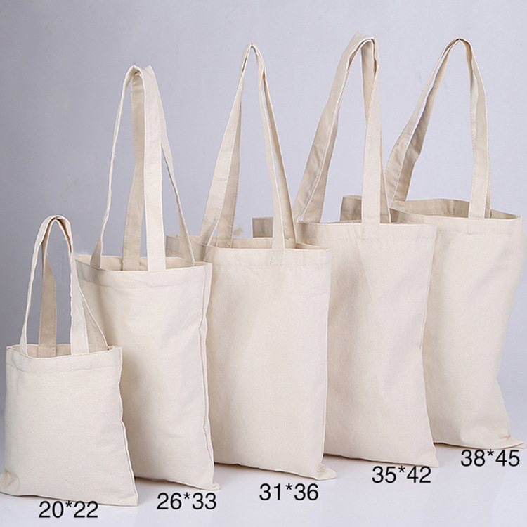 Wholesale Custom Printed Logo Cheap Reusable Shopping Bags Plain Natural Blank Cotton Canvas Tote Bag With Customized Logo