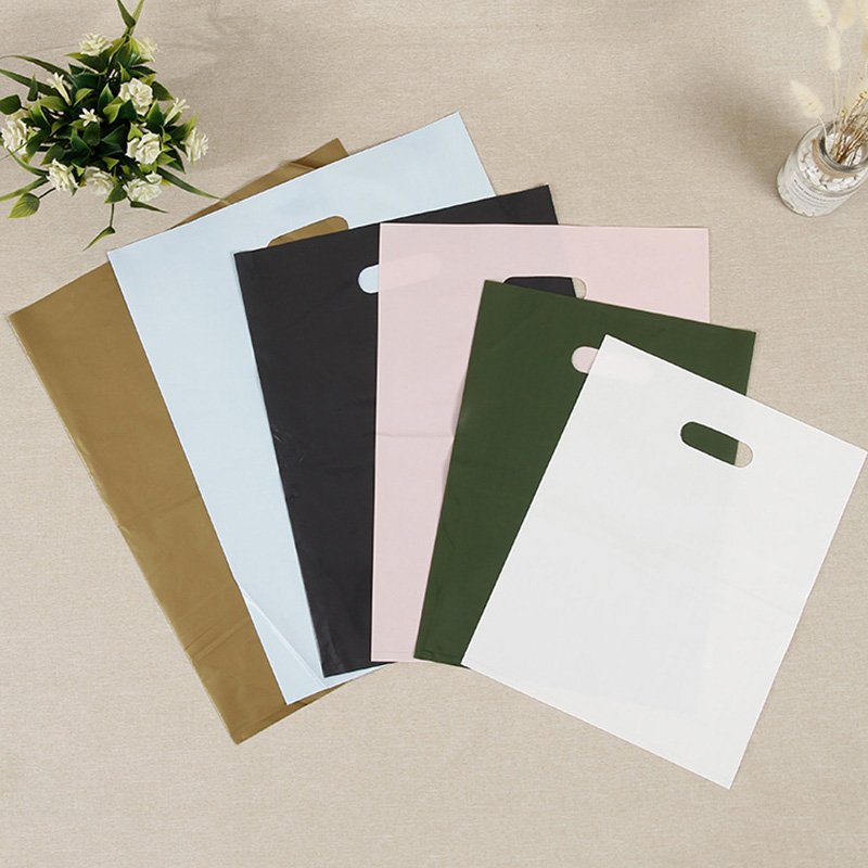 Custom Logo Eco Friendly Reusable Biodegradable Plastic Shopping Bags For Clothes