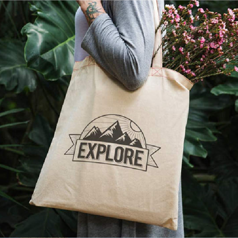 Hot Sale Eco Friendly Reusable Designer Cloth Canvas Cotton Shopping Tote Bag With Custom Logo Printed