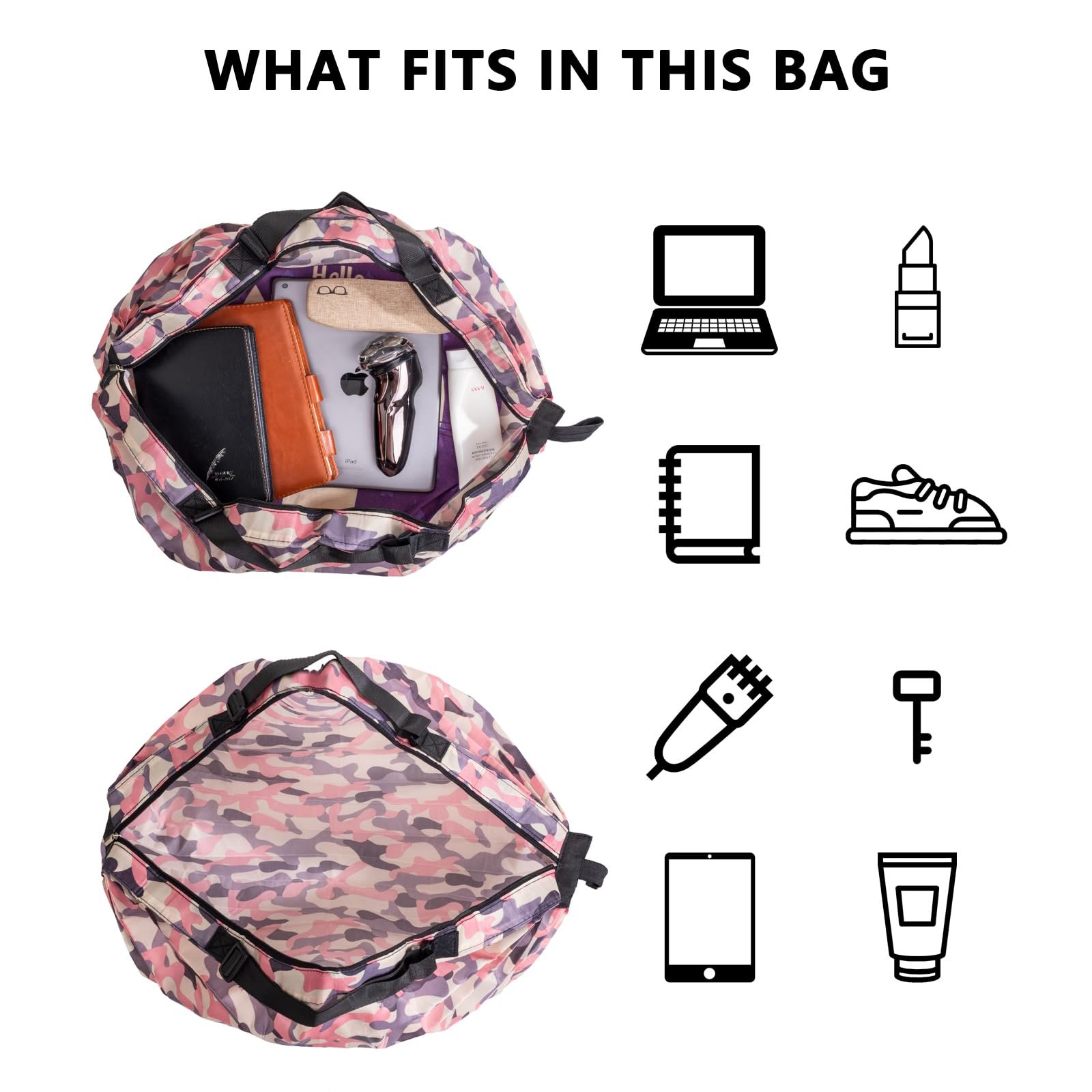 Dichos 2024 Foldable Convenient Travel Bag Thickened Nylon Large Capacity Supermarket Polyester Shopping Bag