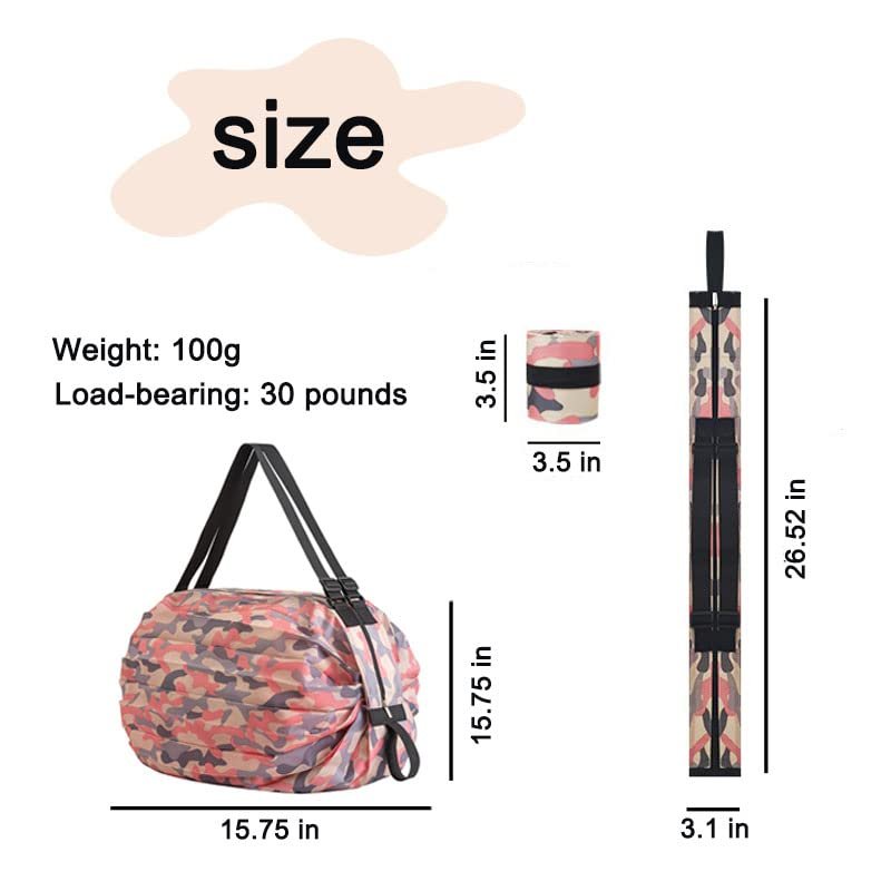 Dichos 2024 Foldable Convenient Travel Bag Thickened Nylon Large Capacity Supermarket Polyester Shopping Bag