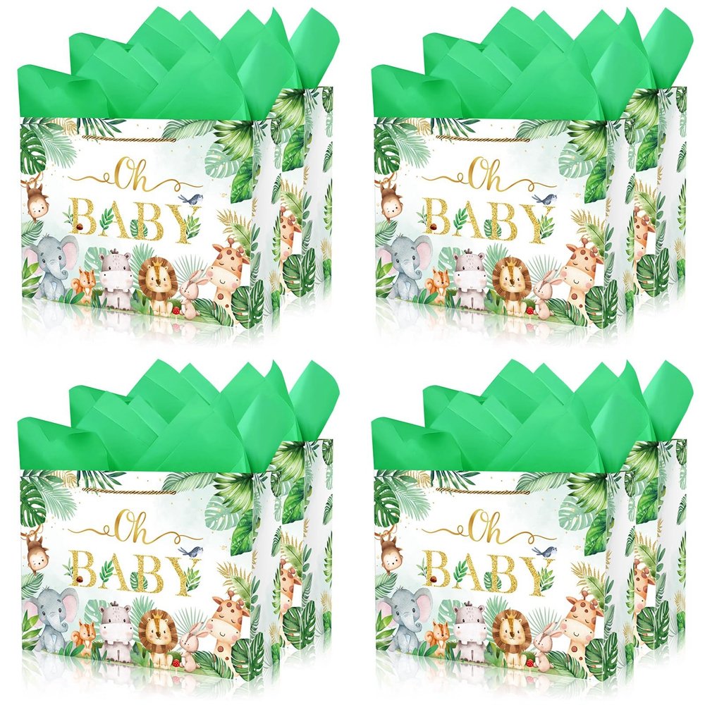 High-Capacity Eco Reusable Foldable Luxury Baby Girl Pink Cartoon Gift Carry Card Paper Shopping Bag