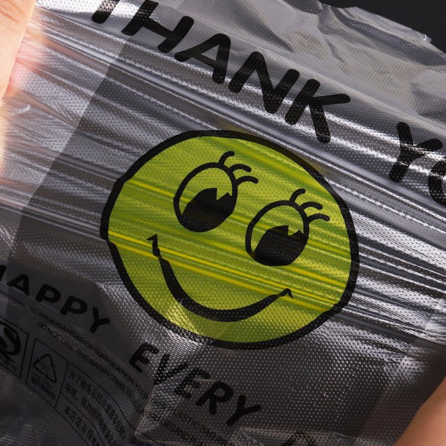 Hot sale shopping bag plastic thank you plastic bag plastic packing bag