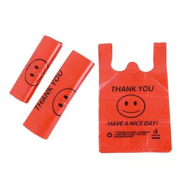 Hot sale shopping bag plastic thank you plastic bag plastic packing bag