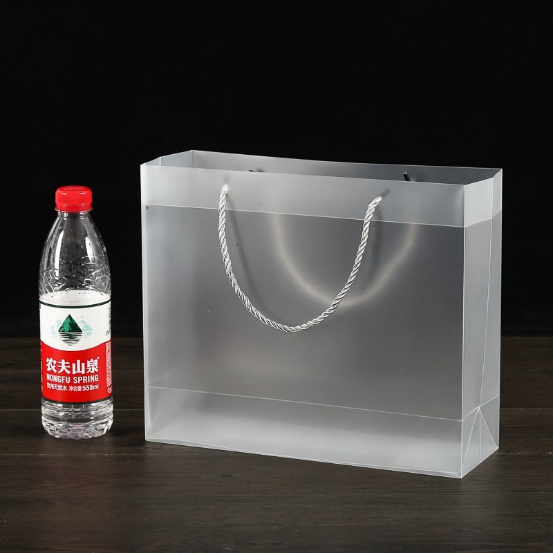 Custom Cheap recycling pp frosted polypropylene plastic Shopping handle Bags