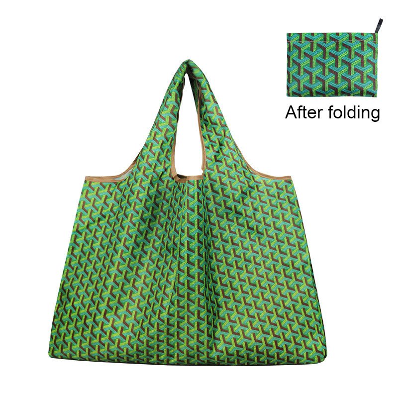 2024 hot sale large size supermarket shopping bag Oxford cloth foldable portable waterproof multifunctional storage handbag