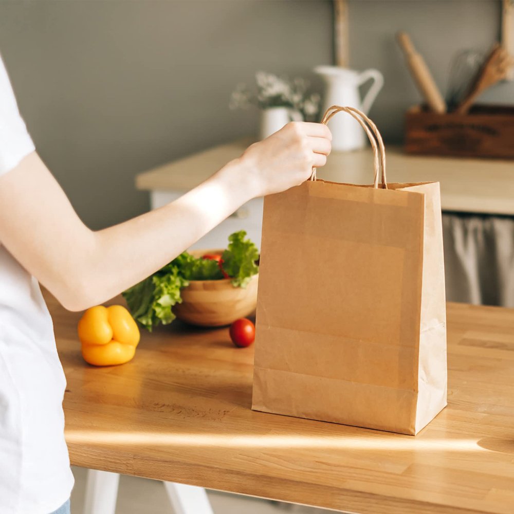 Factory Direct Sale Candy Flowers Food Takeaway Packaging Shopping Bags Multicolor Biodegradable Kraft retail paper bag jewelry