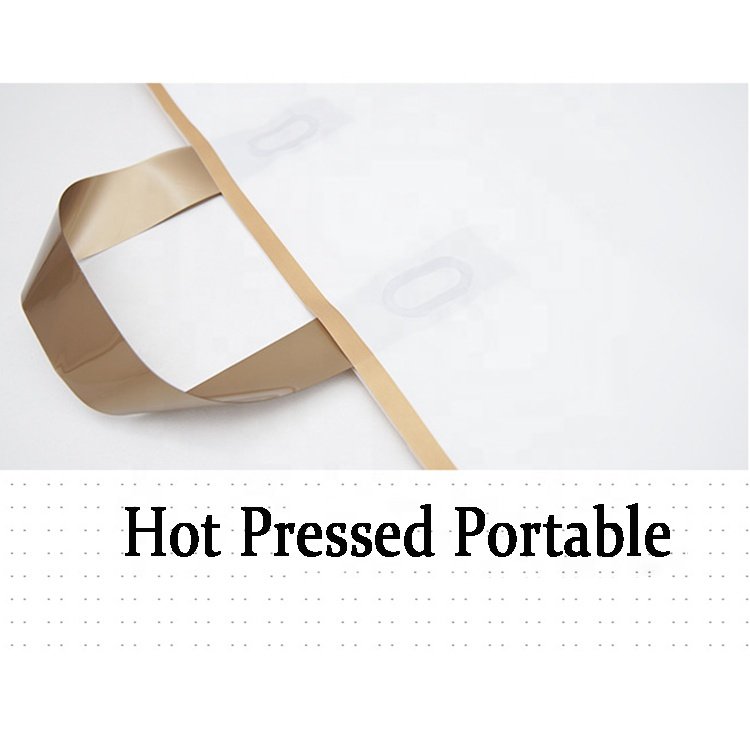 custom logo Clothing store frosted bag Gold Edge printable logo plastic packaging gift bag women's portable shopping bag