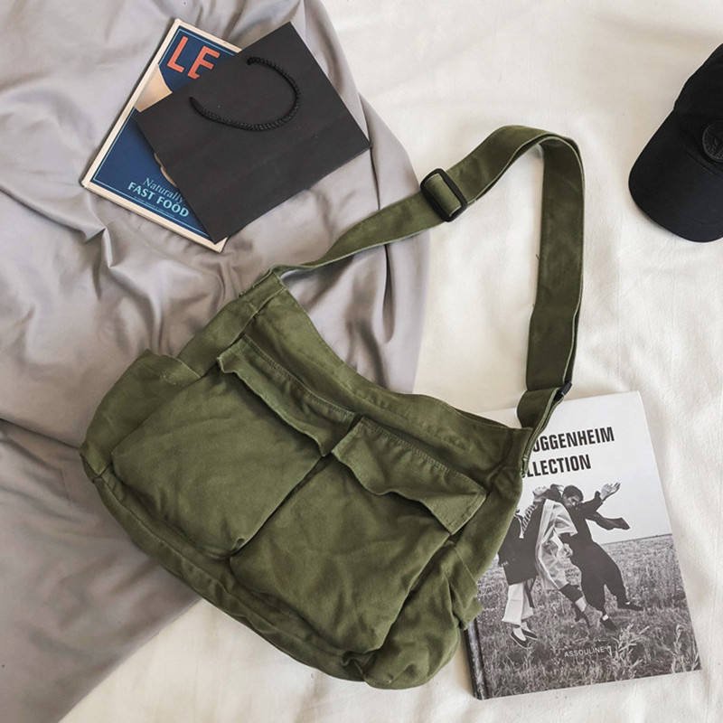 Wholesale Canvas Handbag Large Capacity Crossbody Shoulder Bag Denim Purse Women