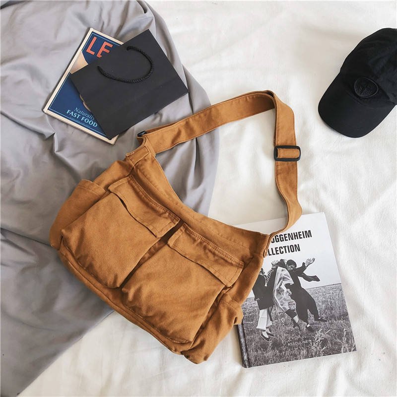 Wholesale Canvas Handbag Large Capacity Crossbody Shoulder Bag Denim Purse Women