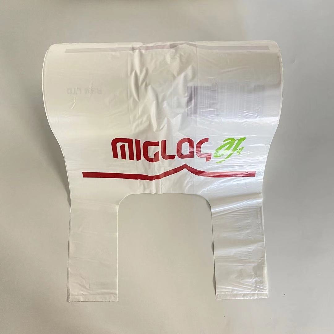 plastic t-shirt bag Factory Price corn starch Custom packaging plant bag 100% biodegradable compostable Factory Price