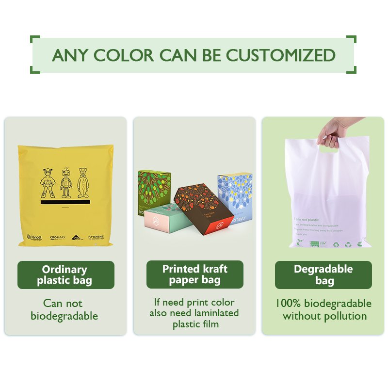 Custom Logo Design Printing Handle Bag PE Plastic Shopping Bag For Apparel Packing