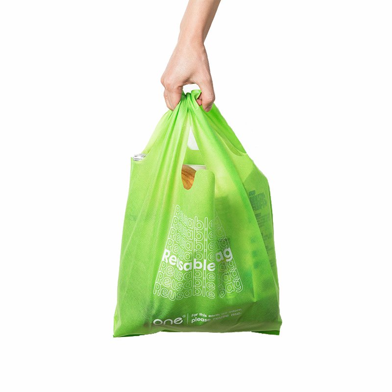 wholesale Custom Walmart Shopping bag Tote vest bags for Supermarket