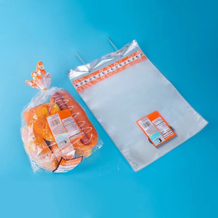 Custom printed pita sourdough baguette clear bread bag bakety bread packing bags reusable loaf bread plastics bags