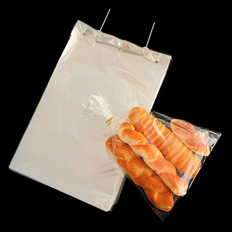 Custom printed pita sourdough baguette clear bread bag bakety bread packing bags reusable loaf bread plastics bags