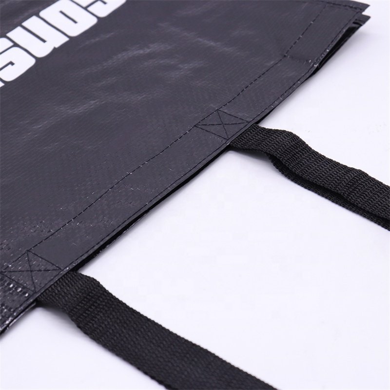 Custom Eco Laminated Tote PP woven Shopping Bag Recyclable Reusable Bags With Logo Printed