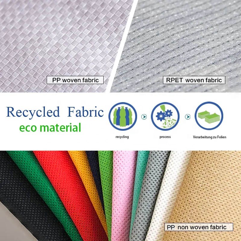 Custom Eco Laminated Tote PP woven Shopping Bag Recyclable Reusable Bags With Logo Printed