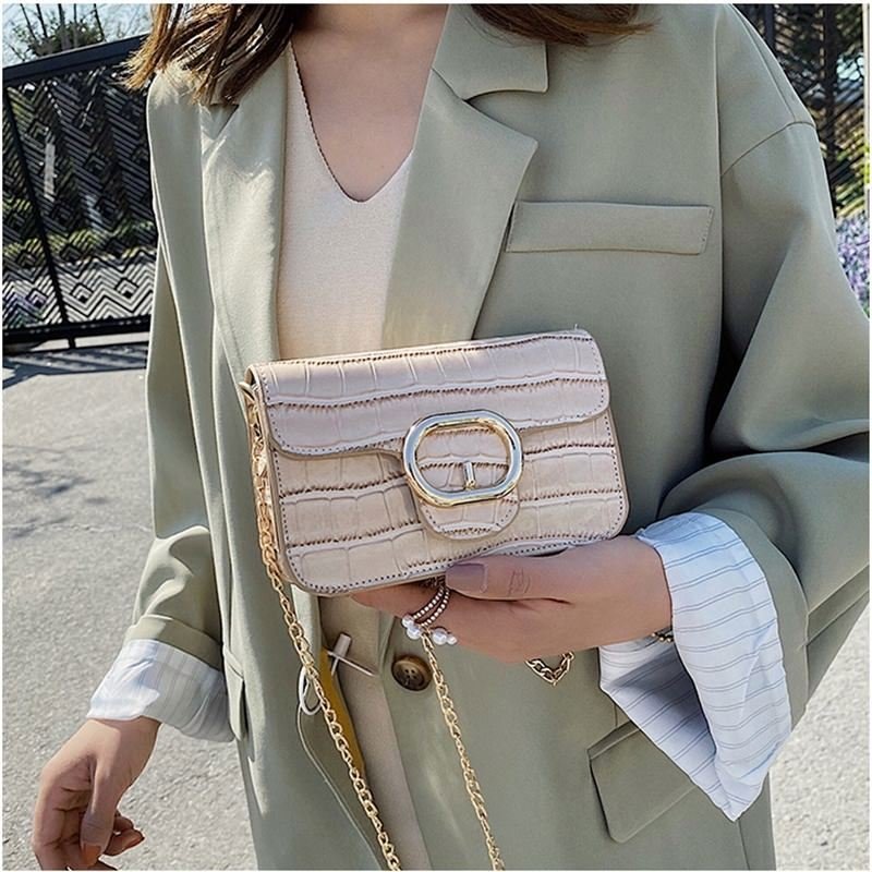 for Women Hand Bags Bag Cross-Body Bag with Long Chain New Arrival Women Fashion Casual Handbag Textured Single Shoulder Bag