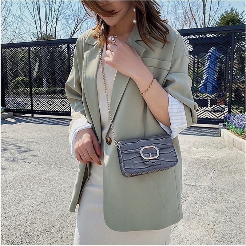 for Women Hand Bags Bag Cross-Body Bag with Long Chain New Arrival Women Fashion Casual Handbag Textured Single Shoulder Bag