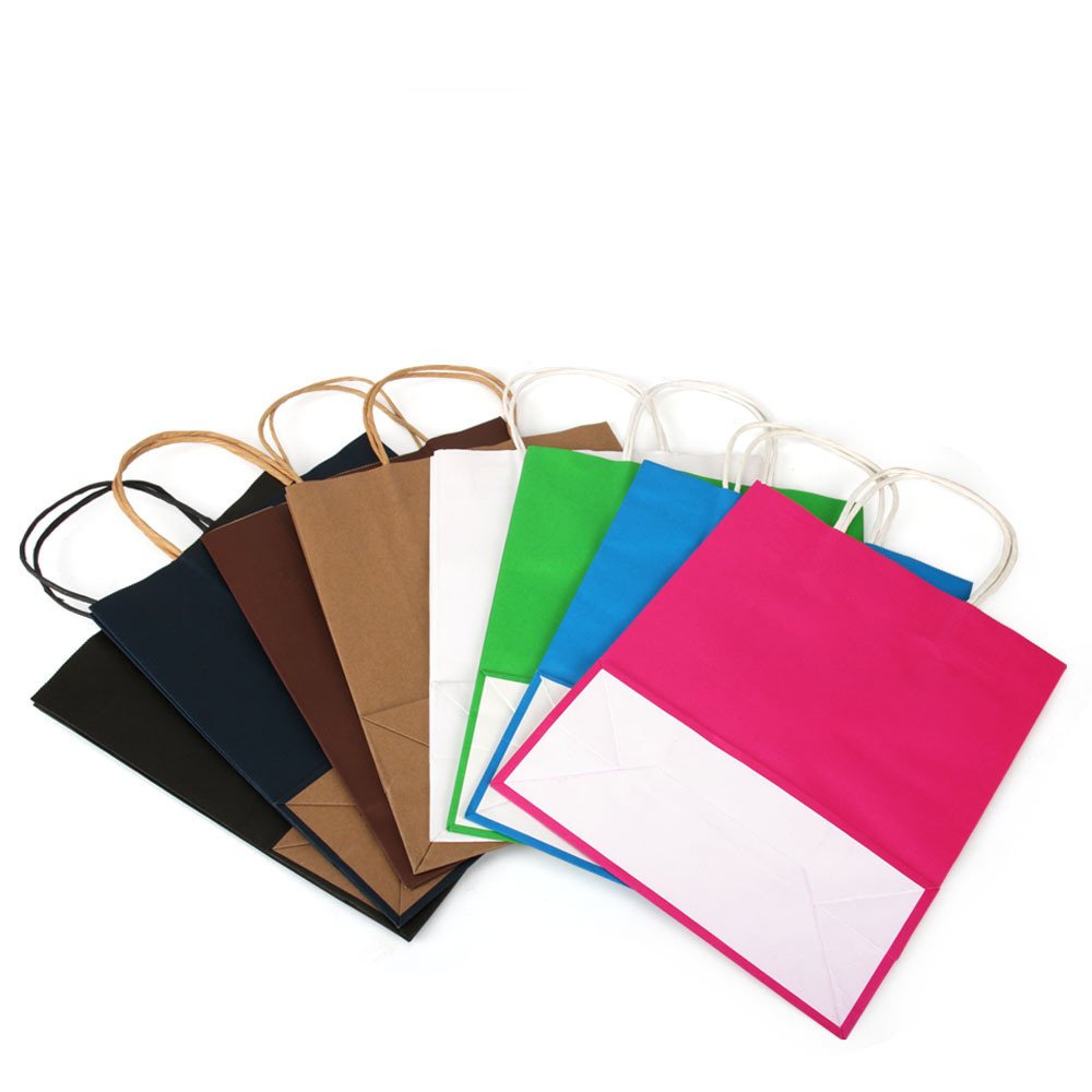 Accept brand logo color customization thickened shopping gift craft paper bags
