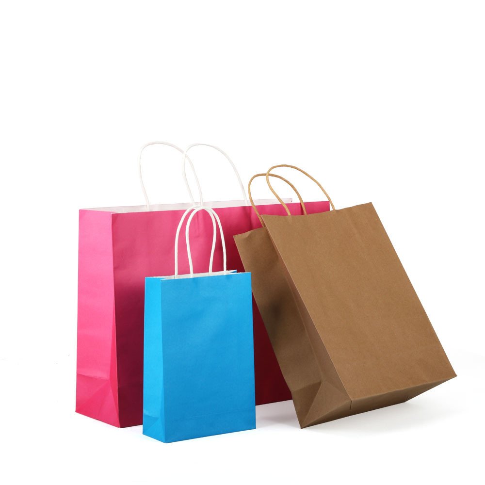 Accept brand logo color customization thickened shopping gift craft paper bags