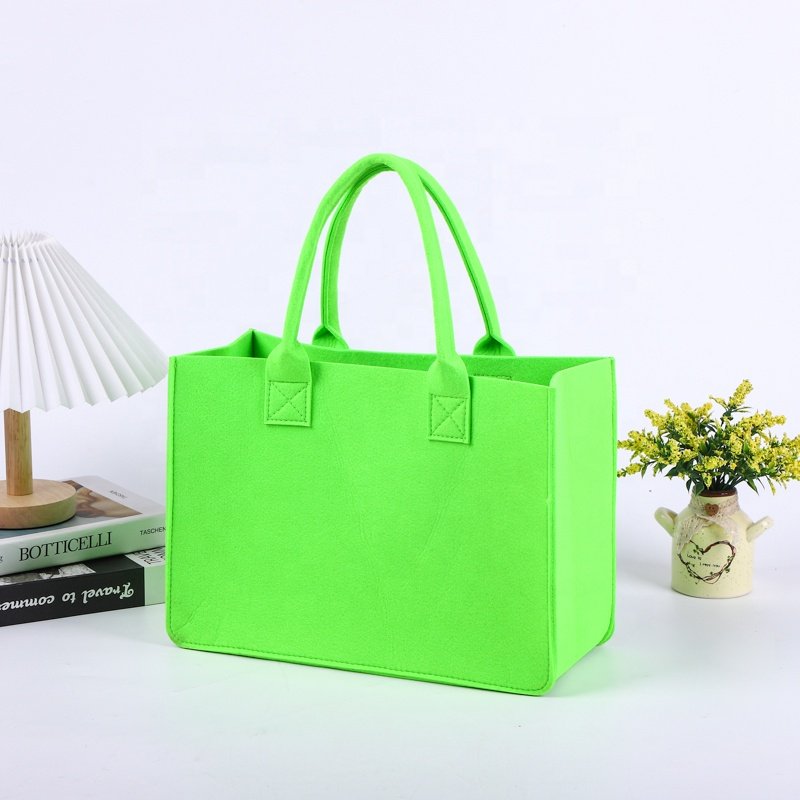 2022 trending hot products women felt bags felt shoulder bag felt shopping bag