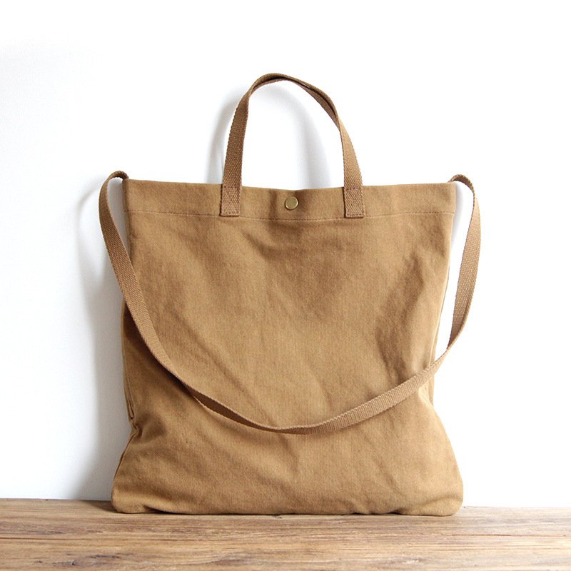 Custom Logo Eco Friendly Recycled Blank Plain Women's Cotton Canvas Shopping Tote Bag