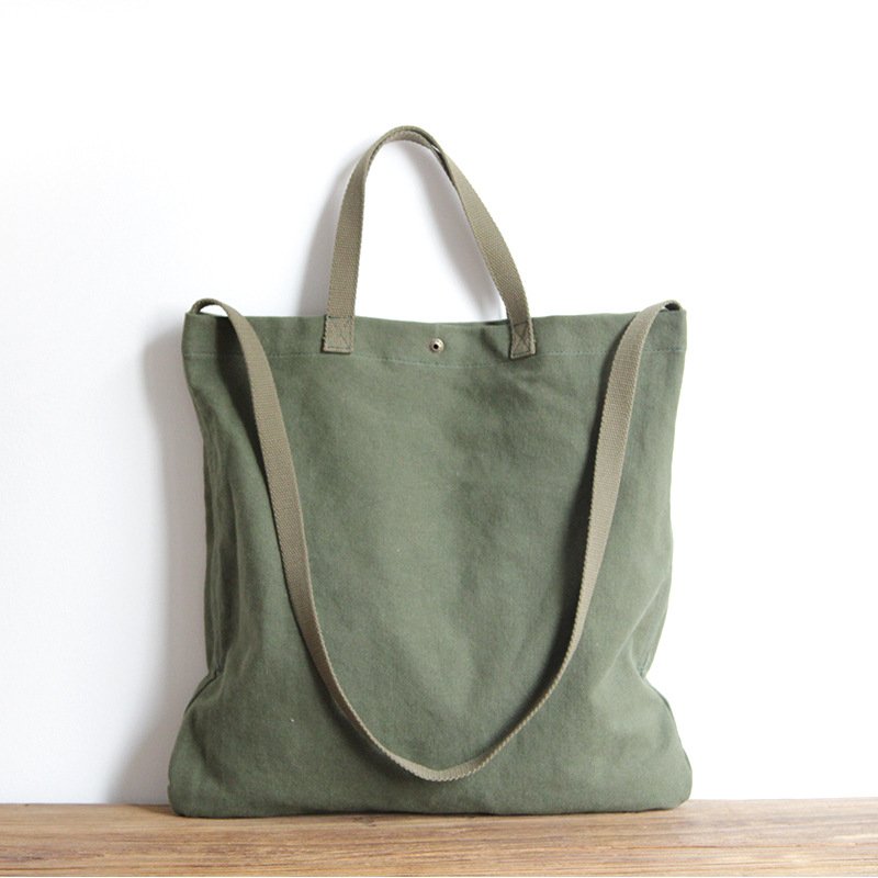 Custom Logo Eco Friendly Recycled Blank Plain Women's Cotton Canvas Shopping Tote Bag