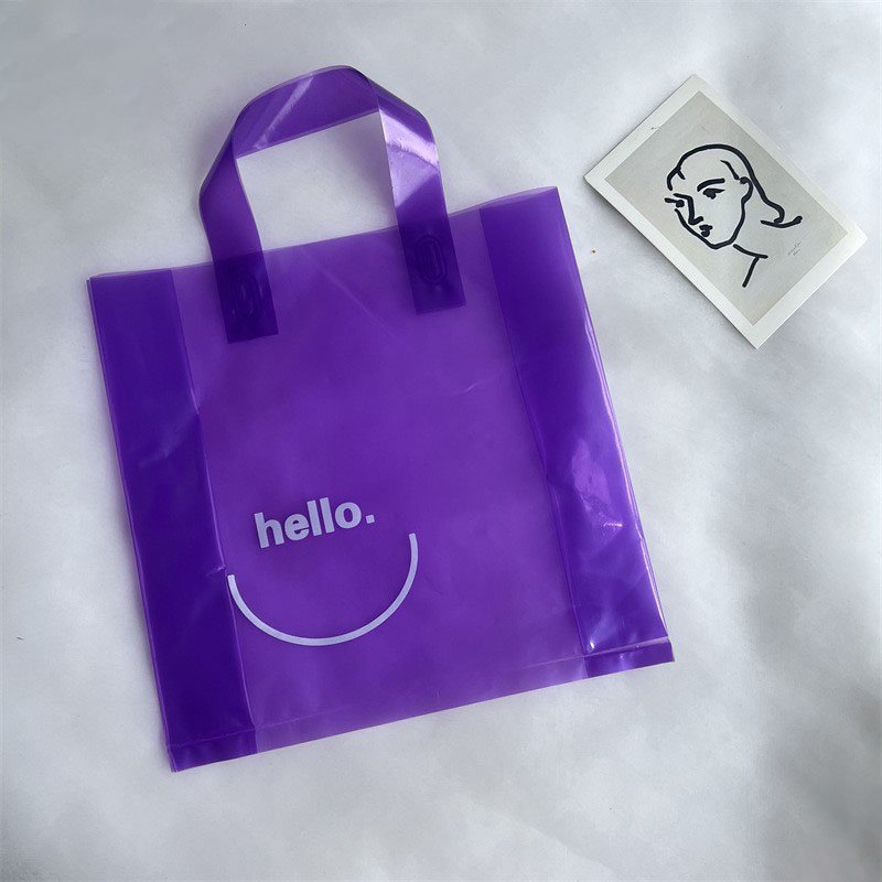 Custom Logo Die Cut Handle Shopping Bags,Clothes Shoes Carry Bag Merchandise Packaging Reusable plastic bags for boutique