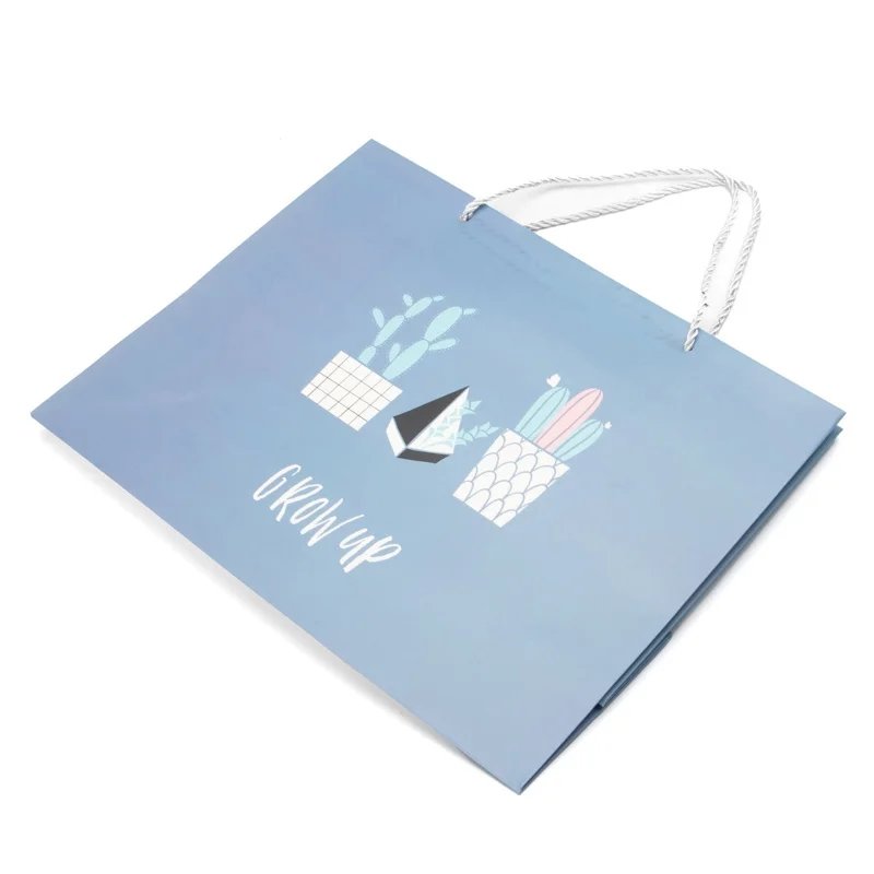 Wholesale Paper Wedding Recyclable Handbag Recycle Materials Custom Shopping Paper Bags Gift Bag