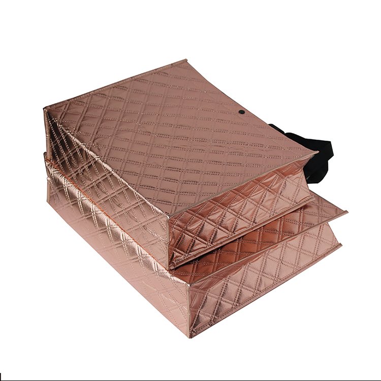 Custom logo printed biodegradable promotional pp non woven tote bags shopping