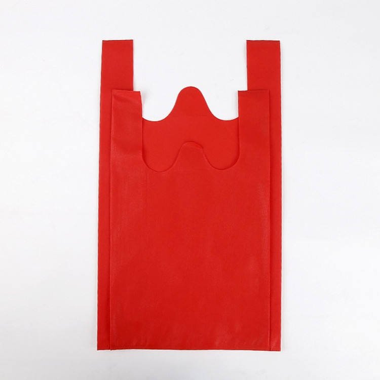 High Quality Wholesale Promotional Factory directly selling cheap price non-woven T-shirt bag for Shopping