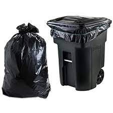 Black plastic garbage bag plastic trash bag can liner plastic dustbin 60L 90L 120L 160L 240L