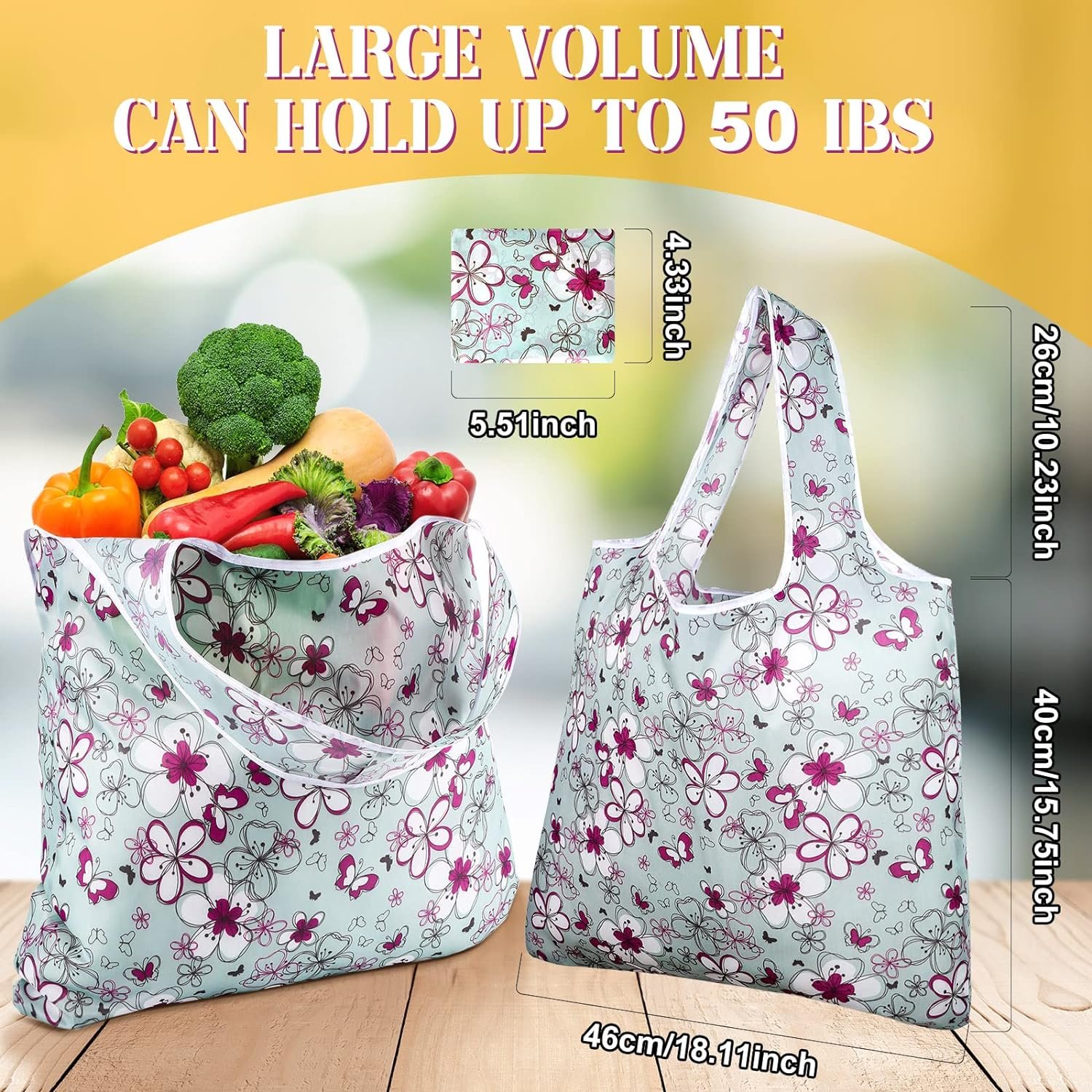 Personalized waterproof recycled RPET grocery t-shirt carry tote 190T polyester folding into pouch vest shopping bag
