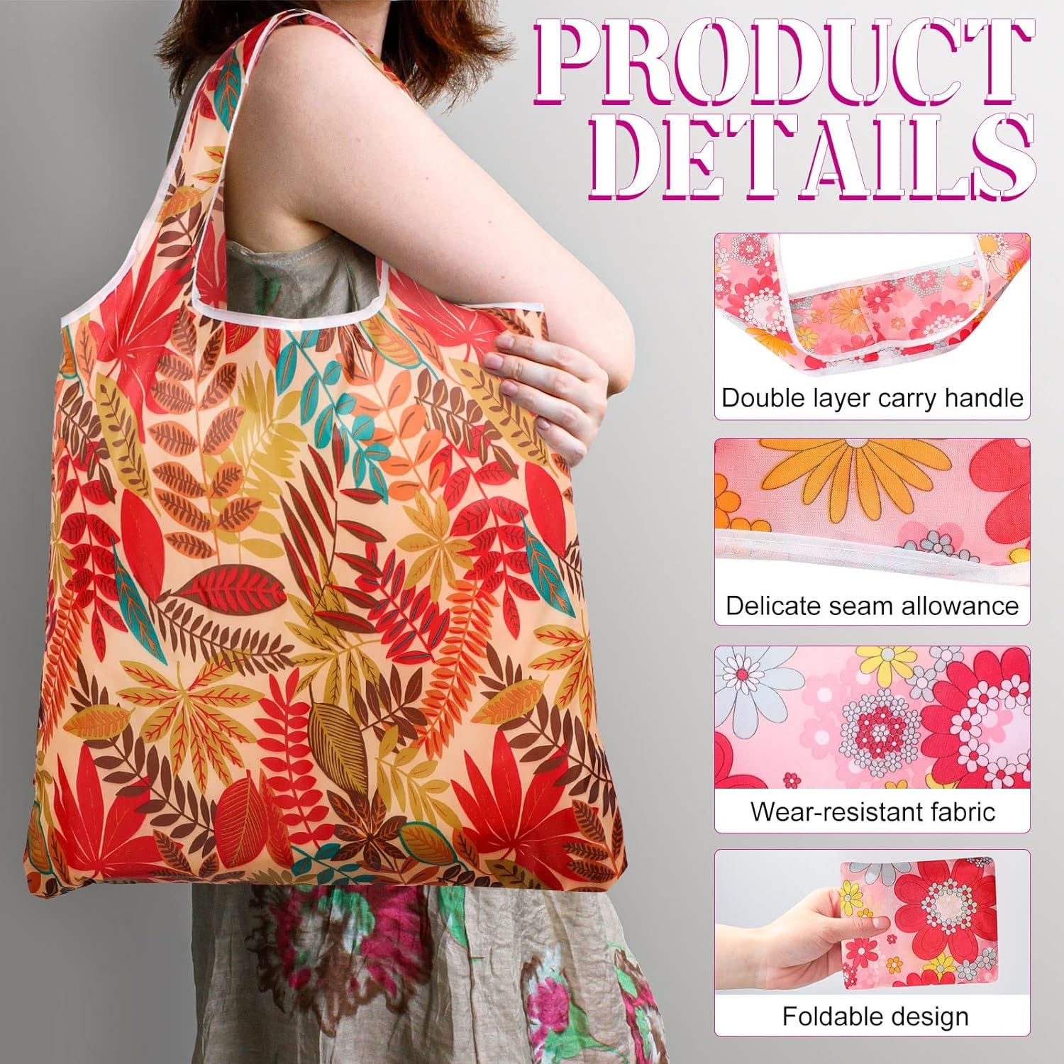 Personalized waterproof recycled RPET grocery t-shirt carry tote 190T polyester folding into pouch vest shopping bag