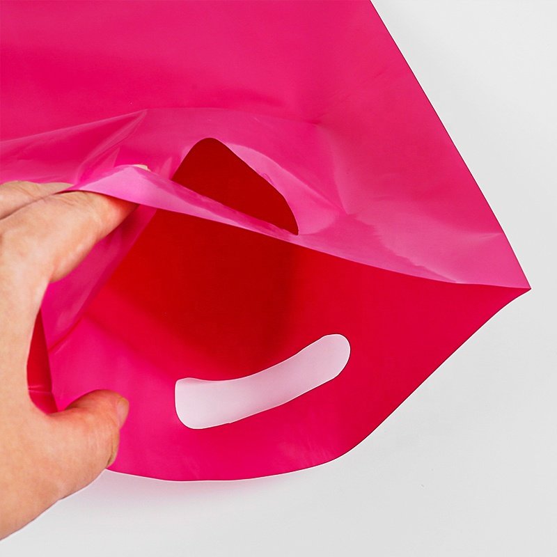 custom cloth plastic shopping bag packaging bags packing with handle ziplock bag for handbag clothing simple clothes