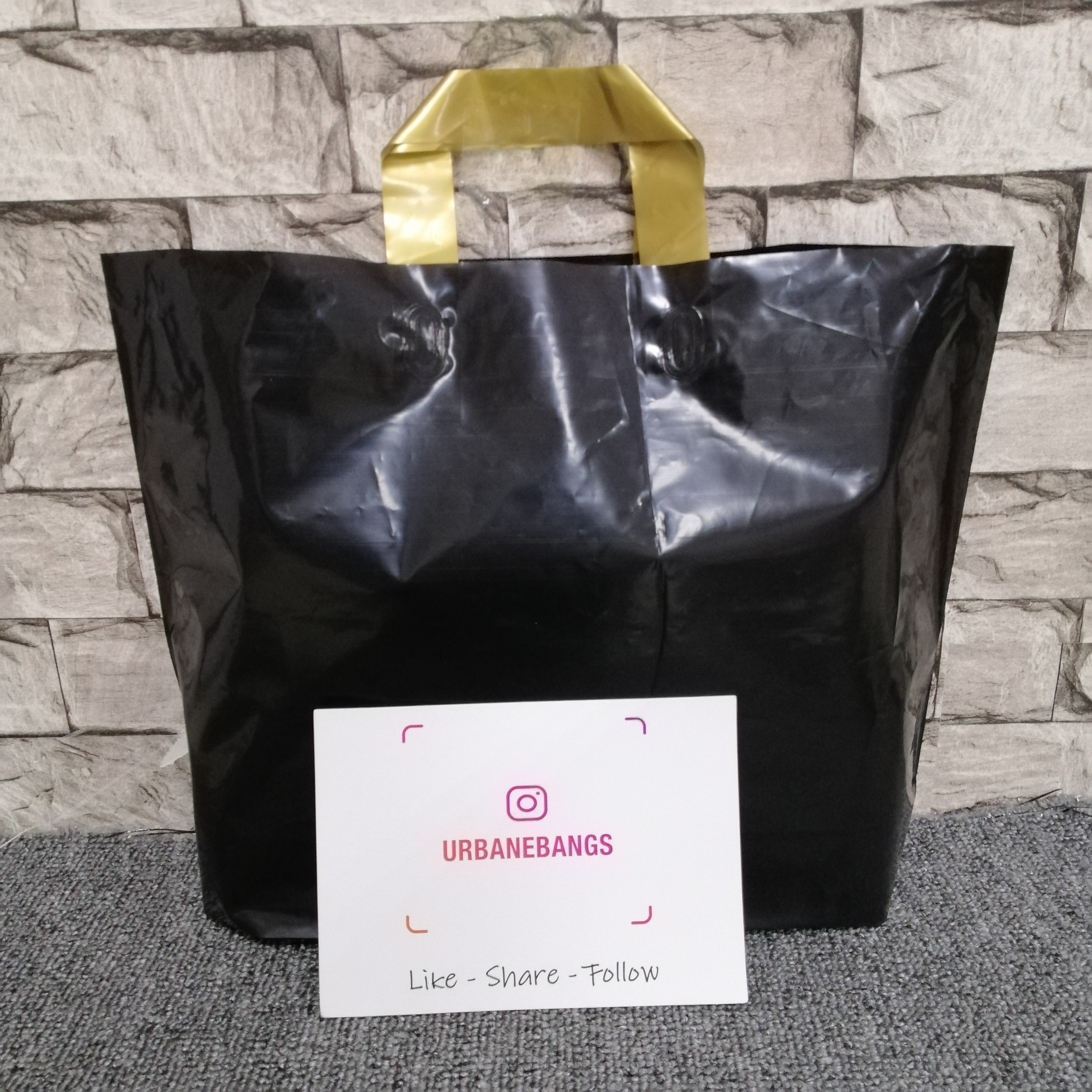 Store custom store plastic shopping bag with logo hdpe plastic shopping bags for clothing reusable plastic bags