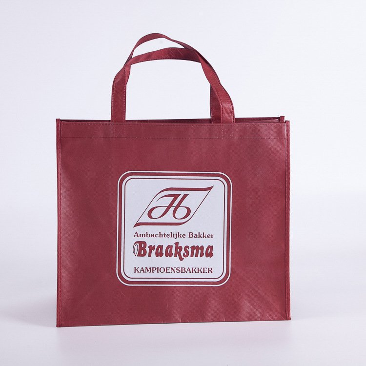 Nonwoven grocery shopping bags gold gift bags non woven shopping tote bags with custom printed logo