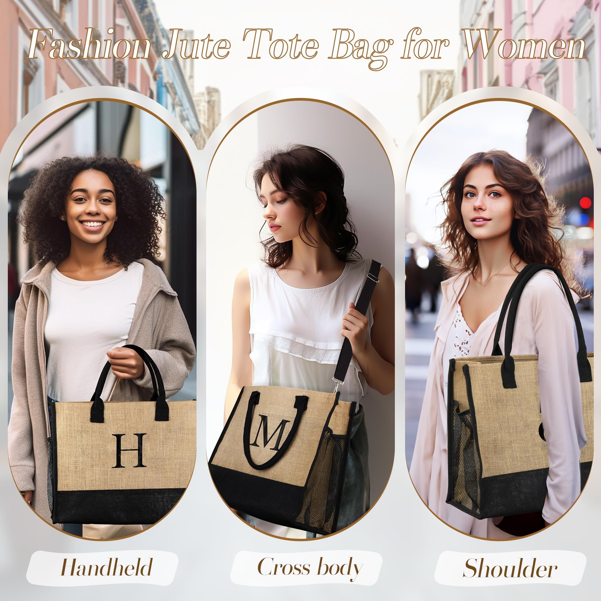 2023 Promotional Accept Custom Logo Ecological Durable Jute Gift Wedding Burlap Tote Storage Shopping Bag
