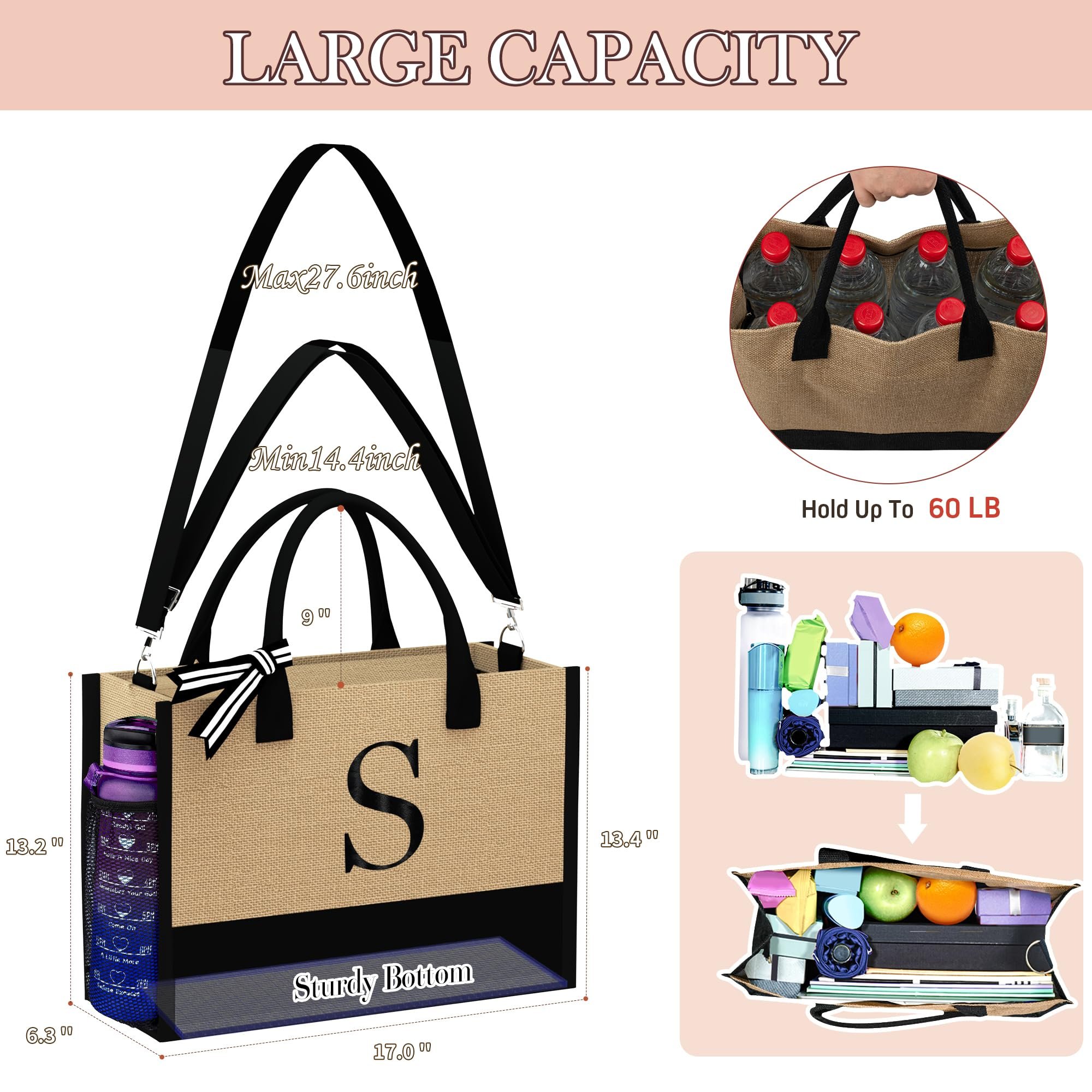 2023 Promotional Accept Custom Logo Ecological Durable Jute Gift Wedding Burlap Tote Storage Shopping Bag