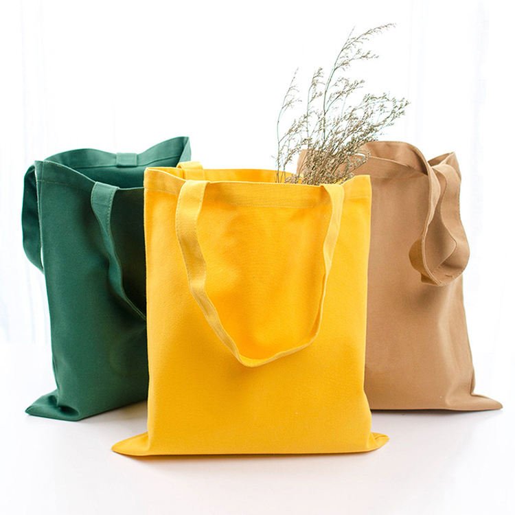 Promotion Cheap Cotton Blank Plain Printed Shopping Bag Custom Cotton Reusable Shopping Bags Cotton Canvas Tote Bags