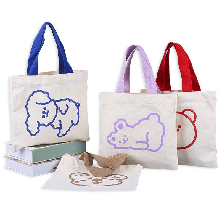 Customized Reusable Plain Blank Print Shopping Bag Cotton Canvas Tote Bag Fabric Bag With Logo