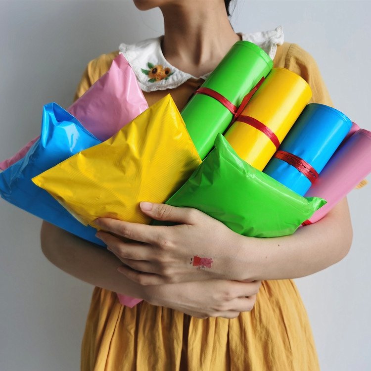 Customized Plastic Eco Courier Enveloppe Pouches Send Mailing Shopping Bag