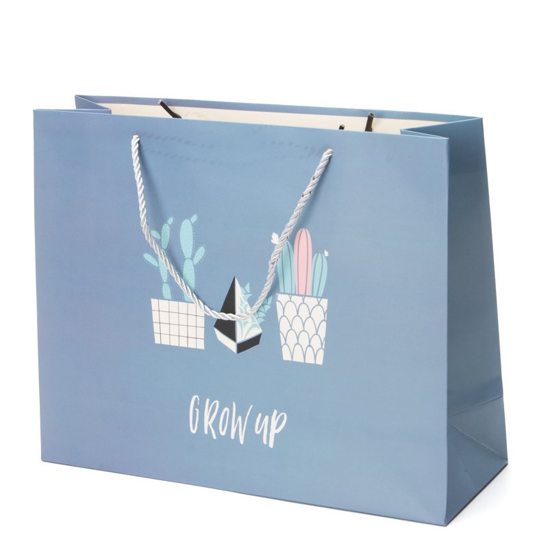 White cardboard custom printed logo eco-friendly clothing tote cheap shopping paper bags for garment