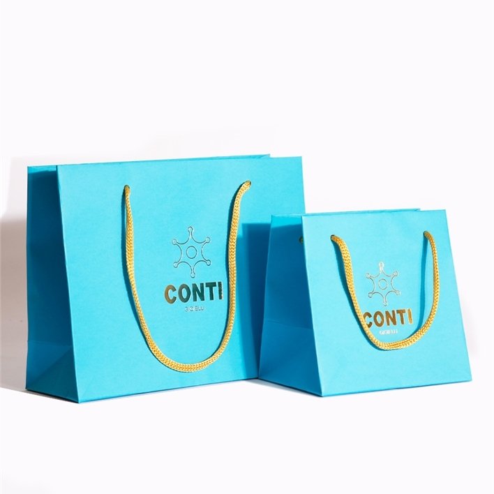 Customized private label ribbon bow gray jewelry cotton shopping bags with handle