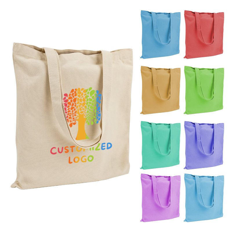 Best Shop Market Private Label Eco-Friendly Black White Blue Recyclable Shopping Tote Bags for Clothes