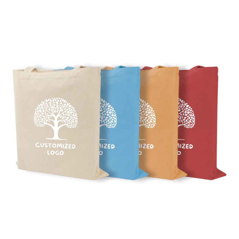 Best Shop Market Private Label Eco-Friendly Black White Blue Recyclable Shopping Tote Bags for Clothes