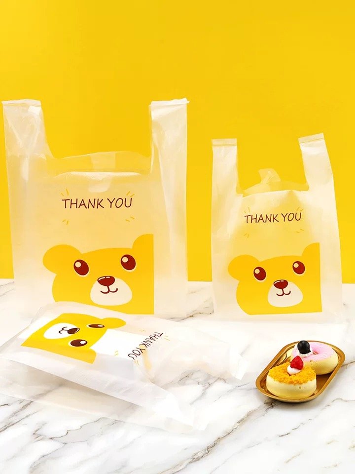 Recycle Biodegradable Food Waistcoat Commodity T-shirt Plastic Shopping Bag